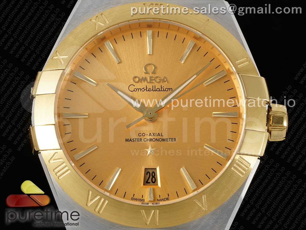 Constellation 39mm SS/YG ASWF YG Dial on SS/YG Bracelet A8800