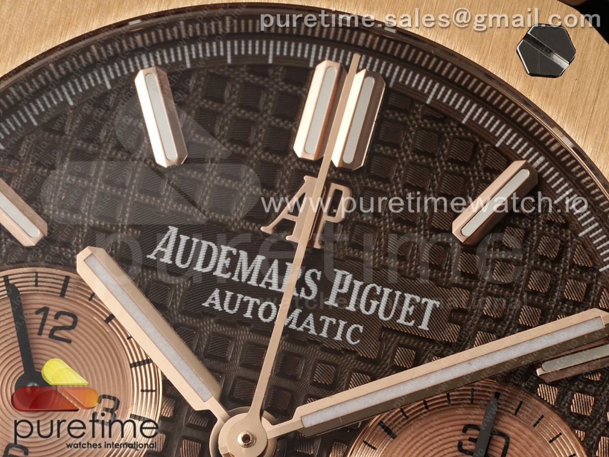 Royal Oak Chrono 26331 RG IPF Brown/RG Dial on RG Bracelet A7750