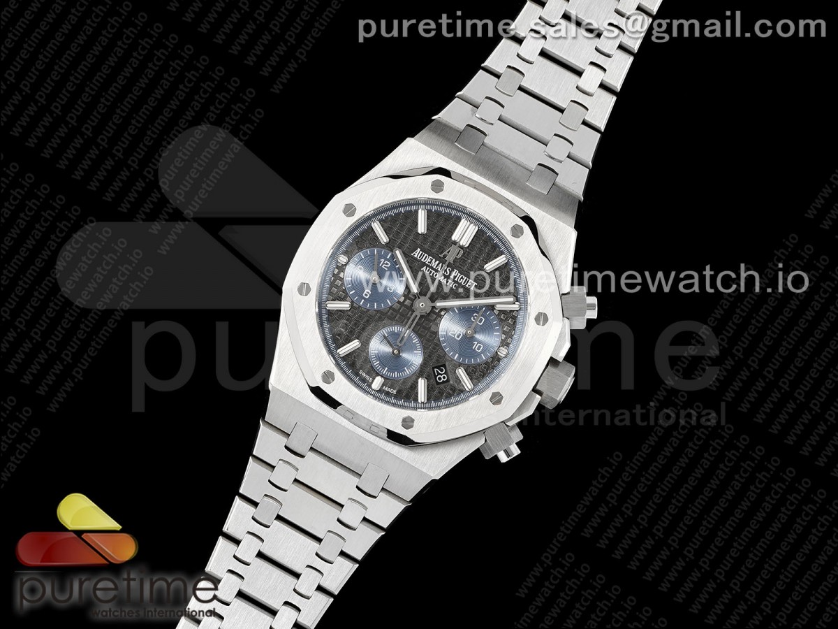 Royal Oak Chrono 26331 SS IPF Gray/Blue Dial on SS Bracelet A7750