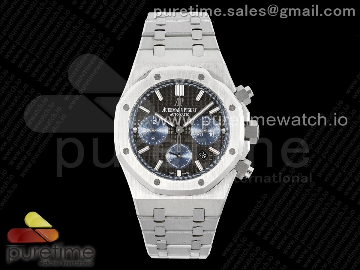 Royal Oak Chrono 26331 SS IPF Gray/Blue Dial on SS Bracelet A7750