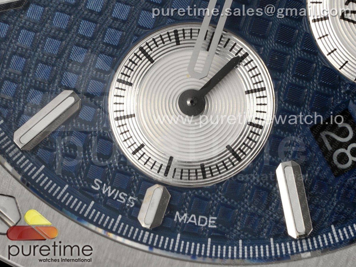 Royal Oak Chrono 26331 SS IPF Blue/White Dial on SS Bracelet A7750