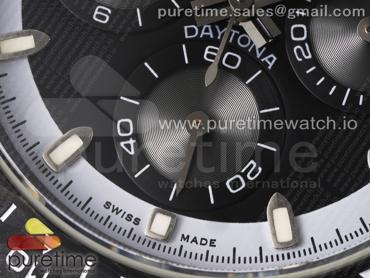 Daytona DIW Carbon N6F Black/White Dial on Black Nylon Strap SA4130 V2