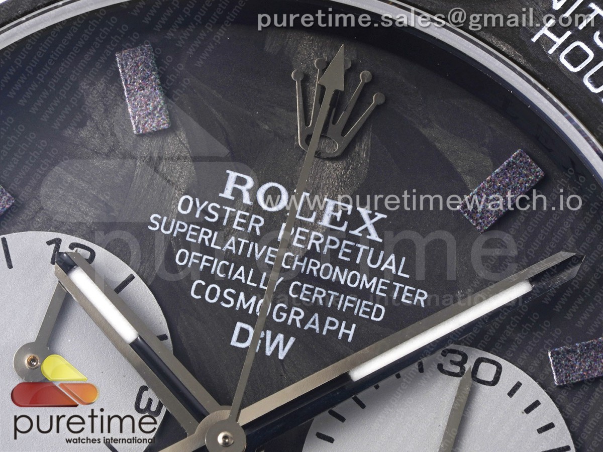 Daytona DIW Carbon N6F Carbon/White Dial on Black Nylon Strap SA4130 V2