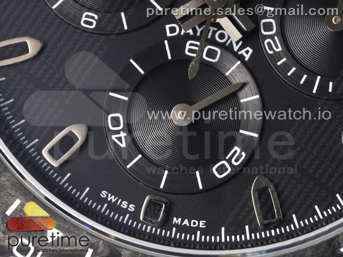 Daytona DIW Carbon N6F Black Dial on Black Nylon Strap SA4130 V2