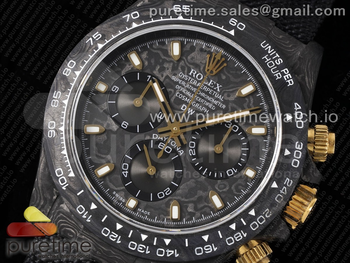 Daytona DIW Carbon N6F Carbon/Black RG Dial on Black Nylon Strap SA4130 V2