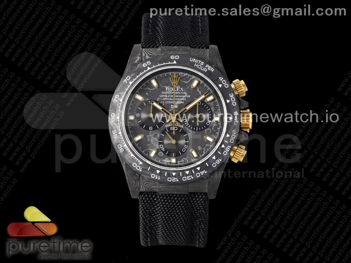 Daytona DIW Carbon N6F Carbon/Black RG Dial on Black Nylon Strap SA4130 V2
