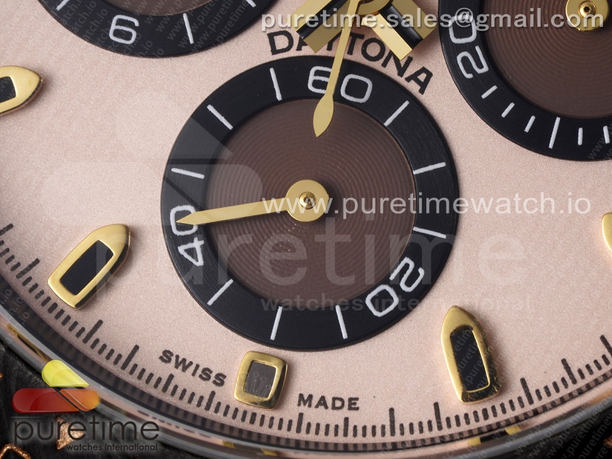 Daytona DIW Carbon N6F Purple/Brown Dial on Purple/Brown Nylon Strap SA4130 V2