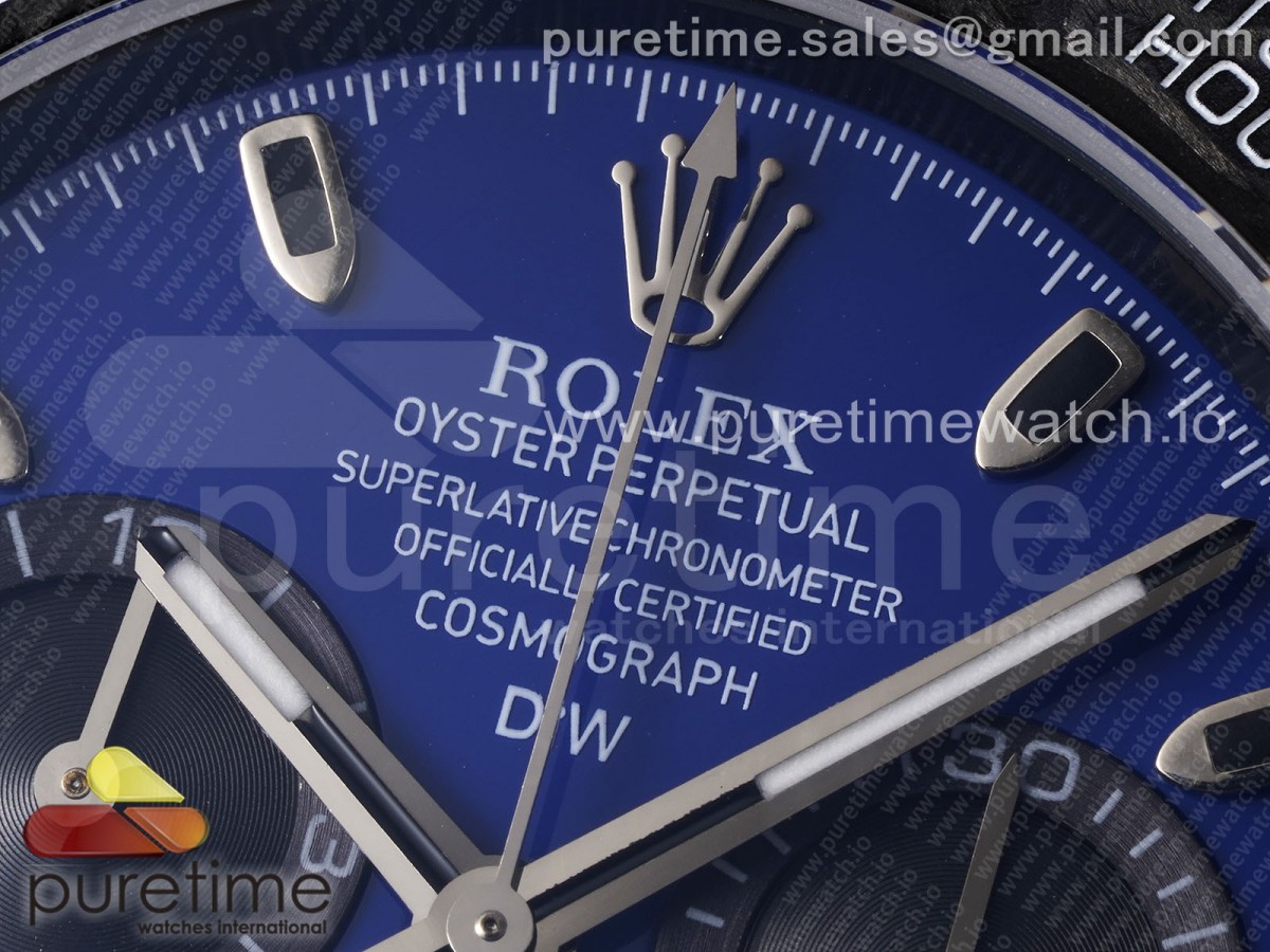 Daytona DIW Carbon N6F Blue/Black Dial on Blue Nylon Strap SA4130 V2