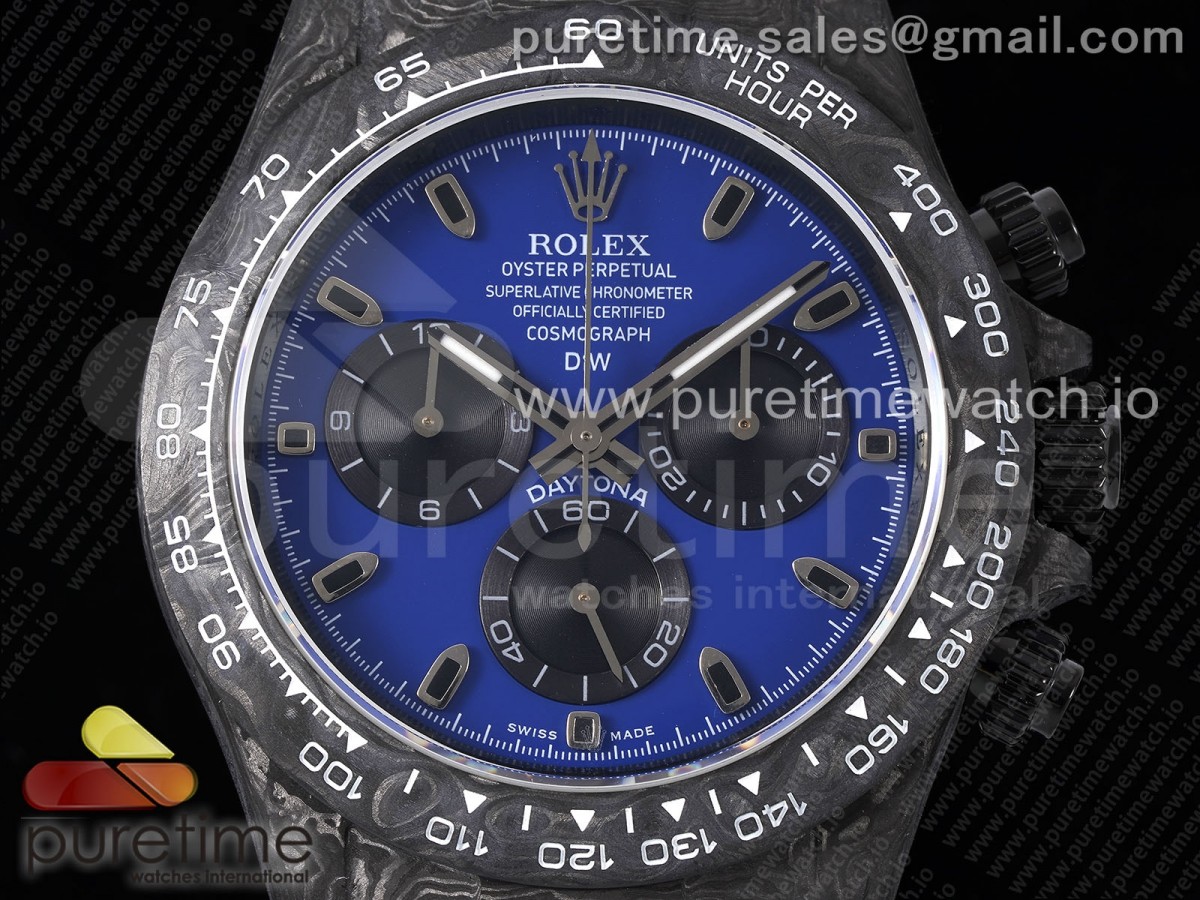 Daytona DIW Carbon N6F Blue/Black Dial on Blue Nylon Strap SA4130 V2