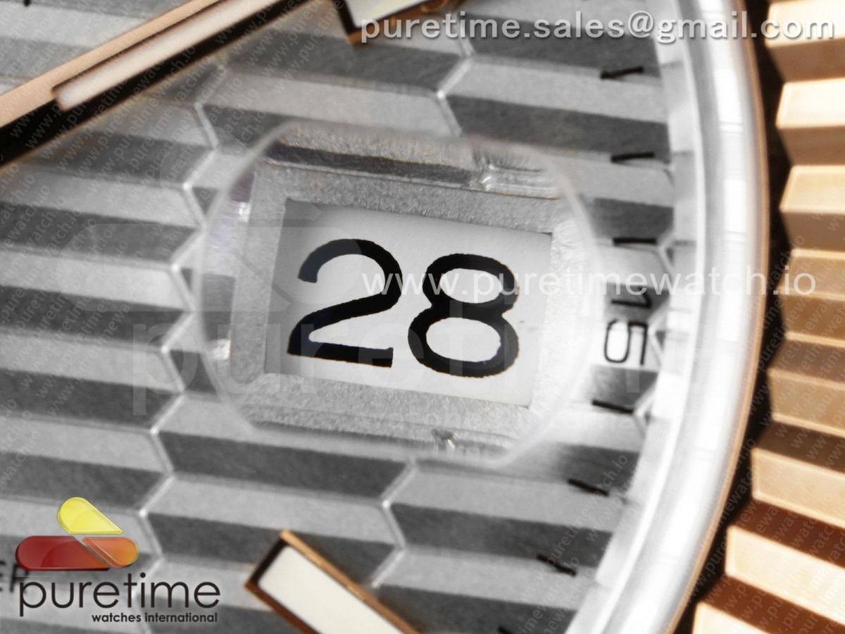 DateJust 41 126331 Fluted Bezel KING 904L Steel Silver Textured Dial on Jubilee Bracelet VR3235