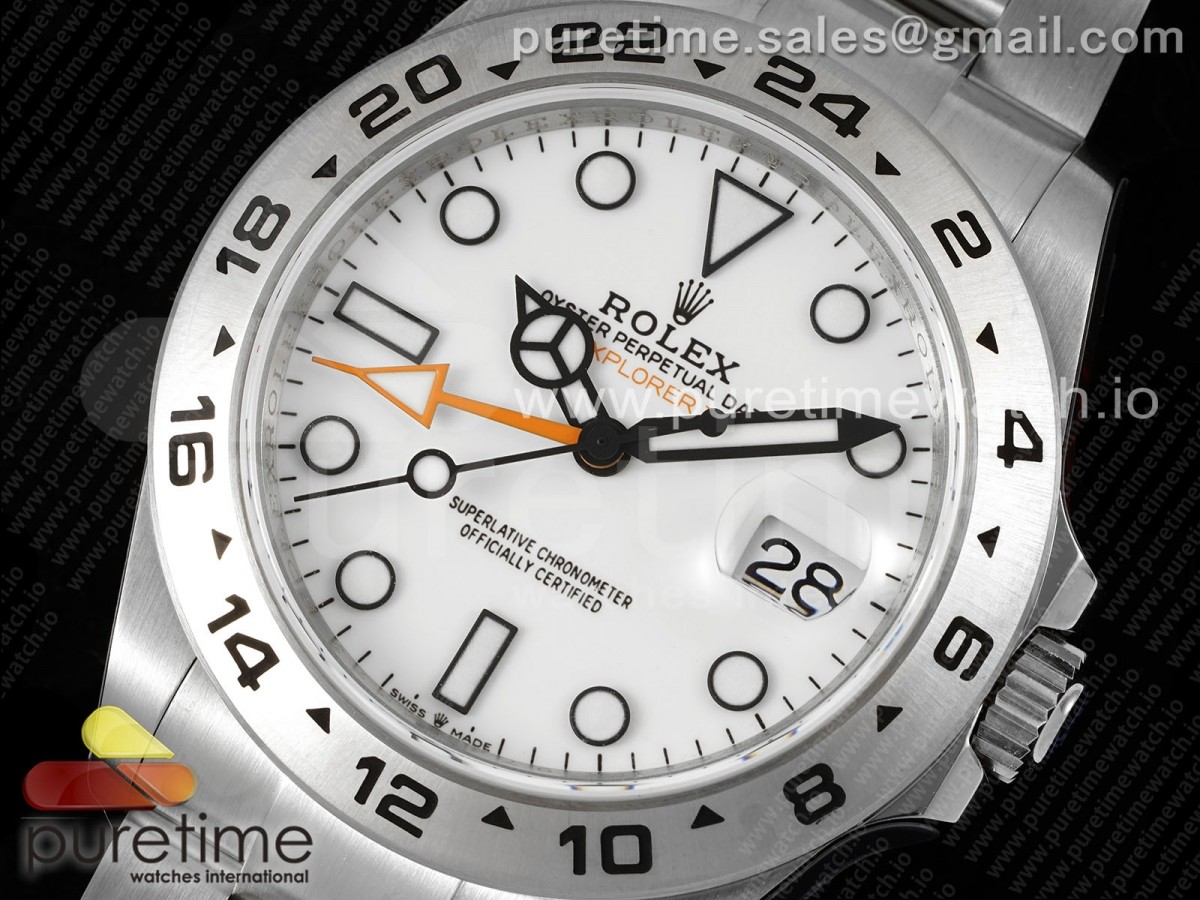 Explorer II 42mm 226570 Black 904L SS GMF White Dial on Bracelet VR3285 CHS