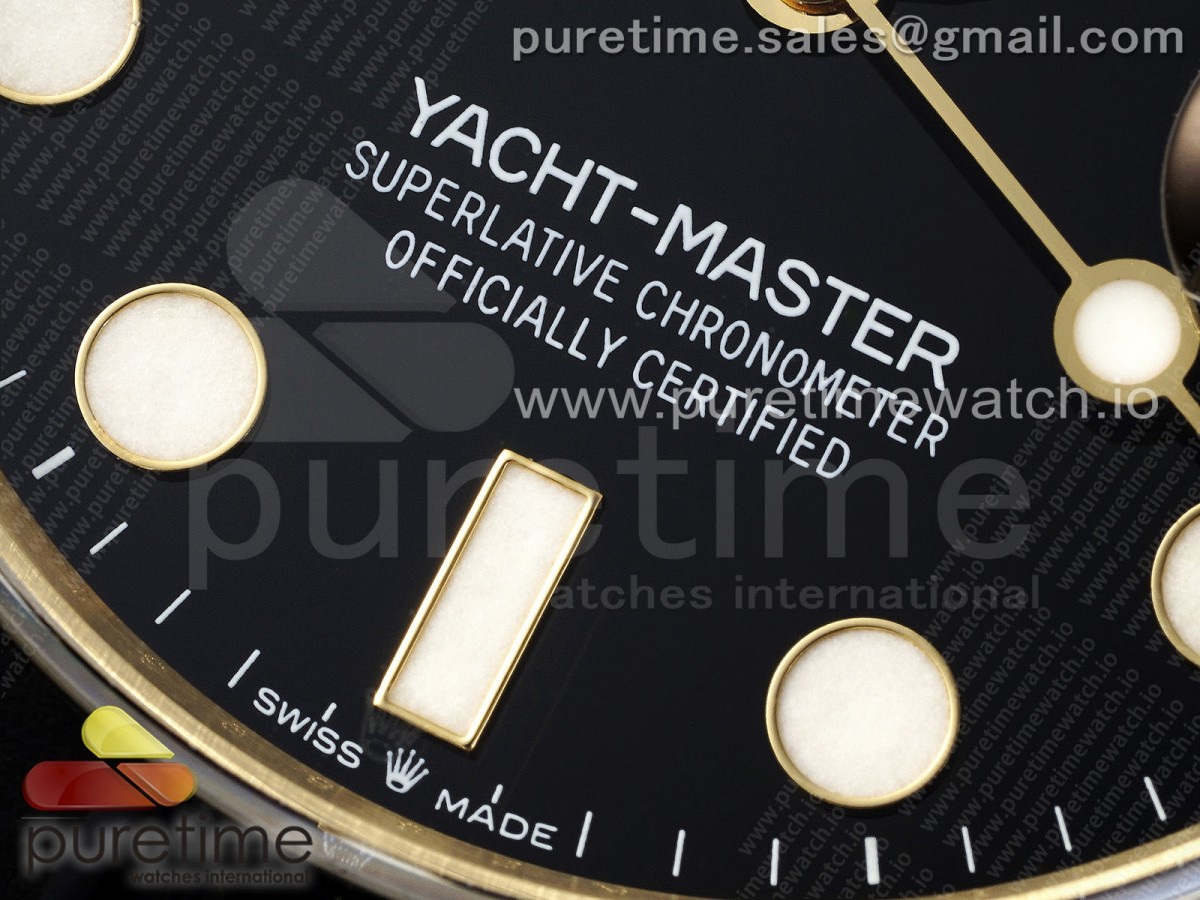 Yacht-Master 42mm 226658 YG JDF 3D Black Ceramic Bezel on Oysterflex Strap VR3235