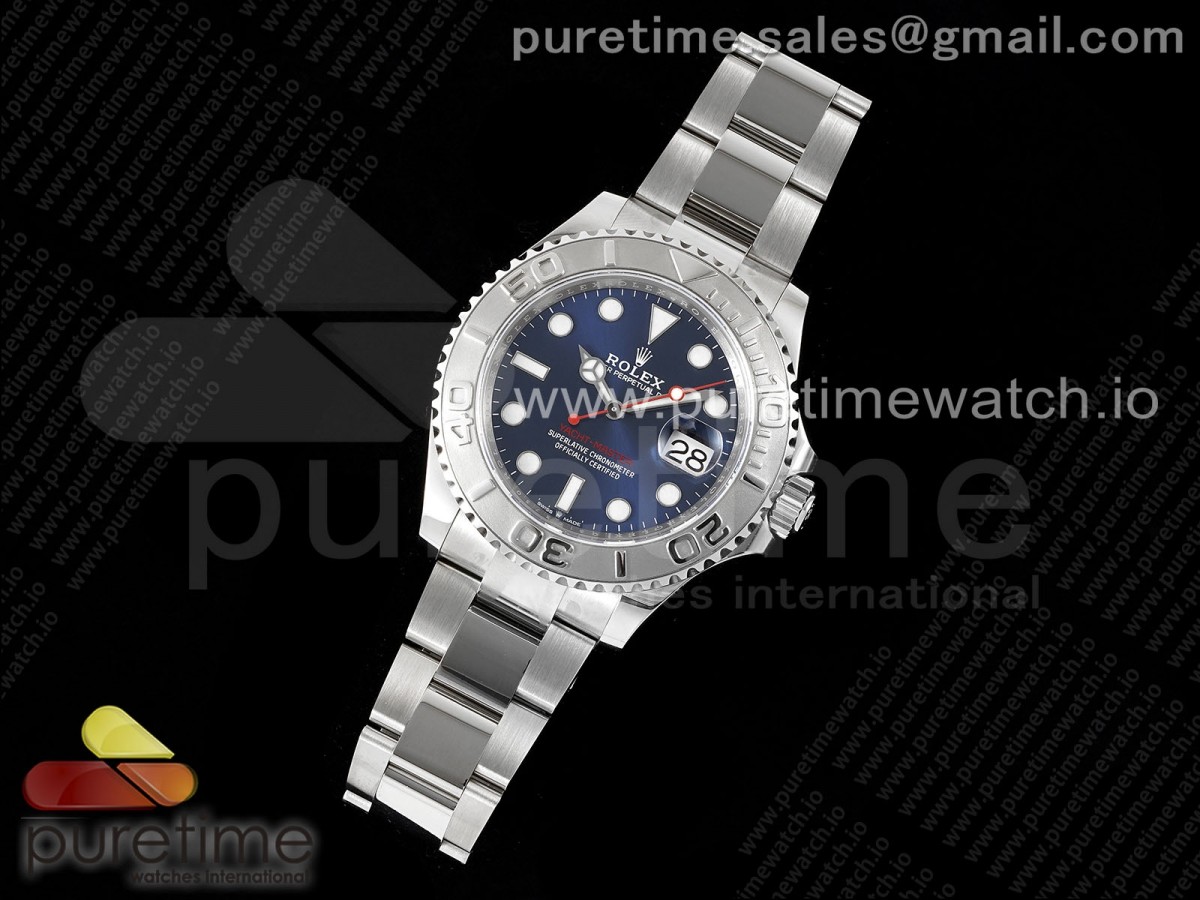 Yacht-Master 126622 904L Steel AR+F Blue Dial on SS Bracelet VR3235