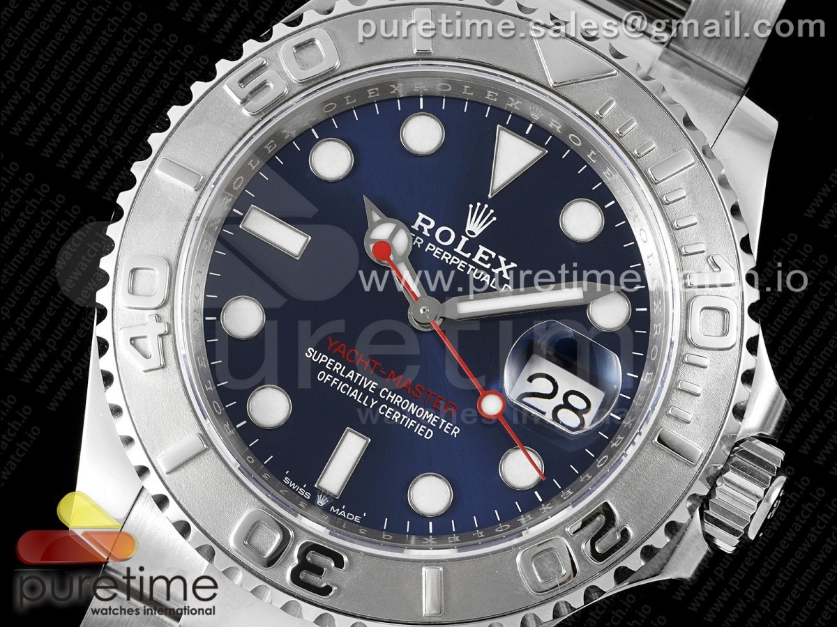 Yacht-Master 126622 904L Steel AR+F Blue Dial on SS Bracelet VR3235