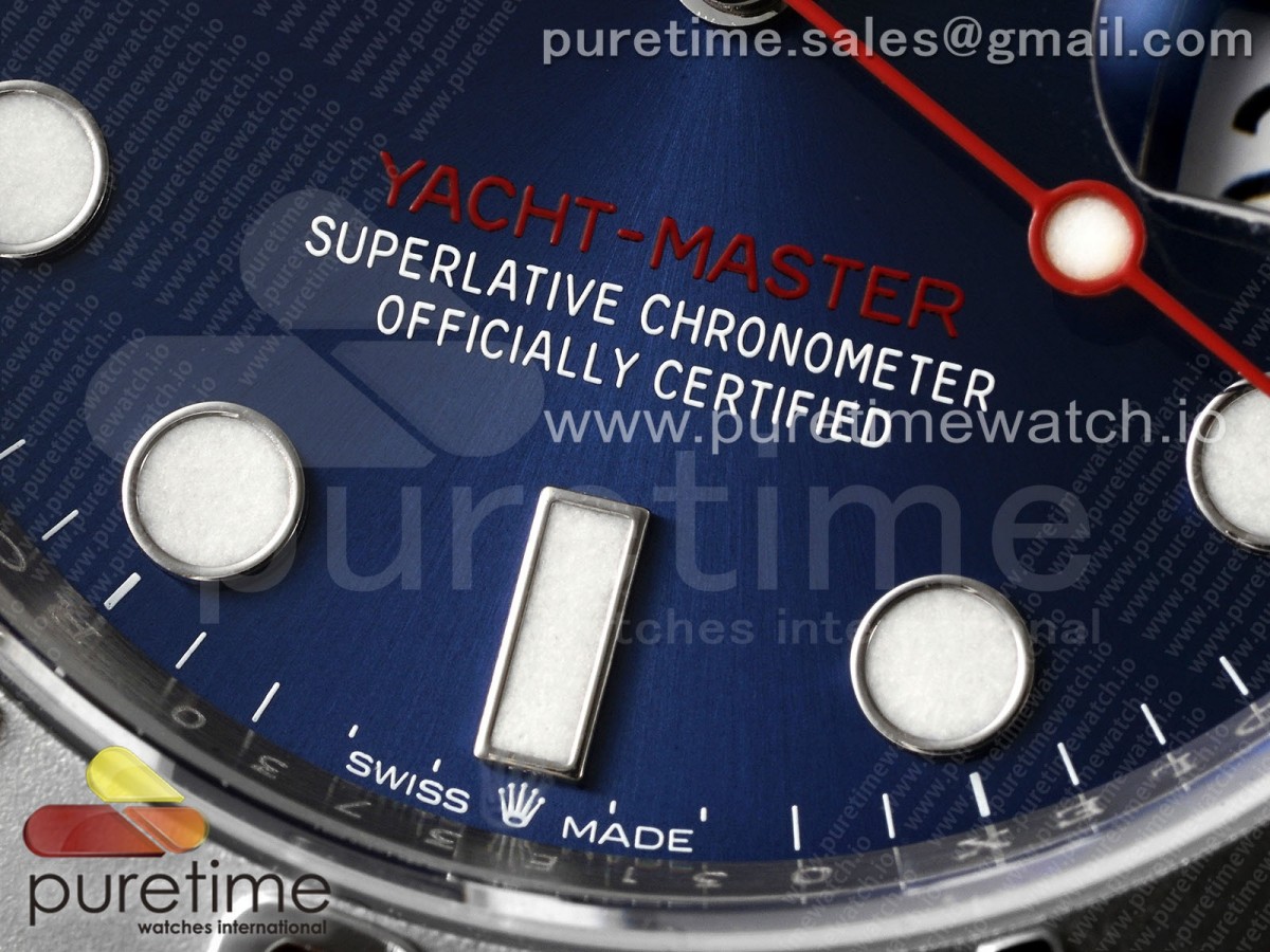 Yacht-Master 126622 904L Steel AR+F Blue Dial on SS Bracelet VR3235