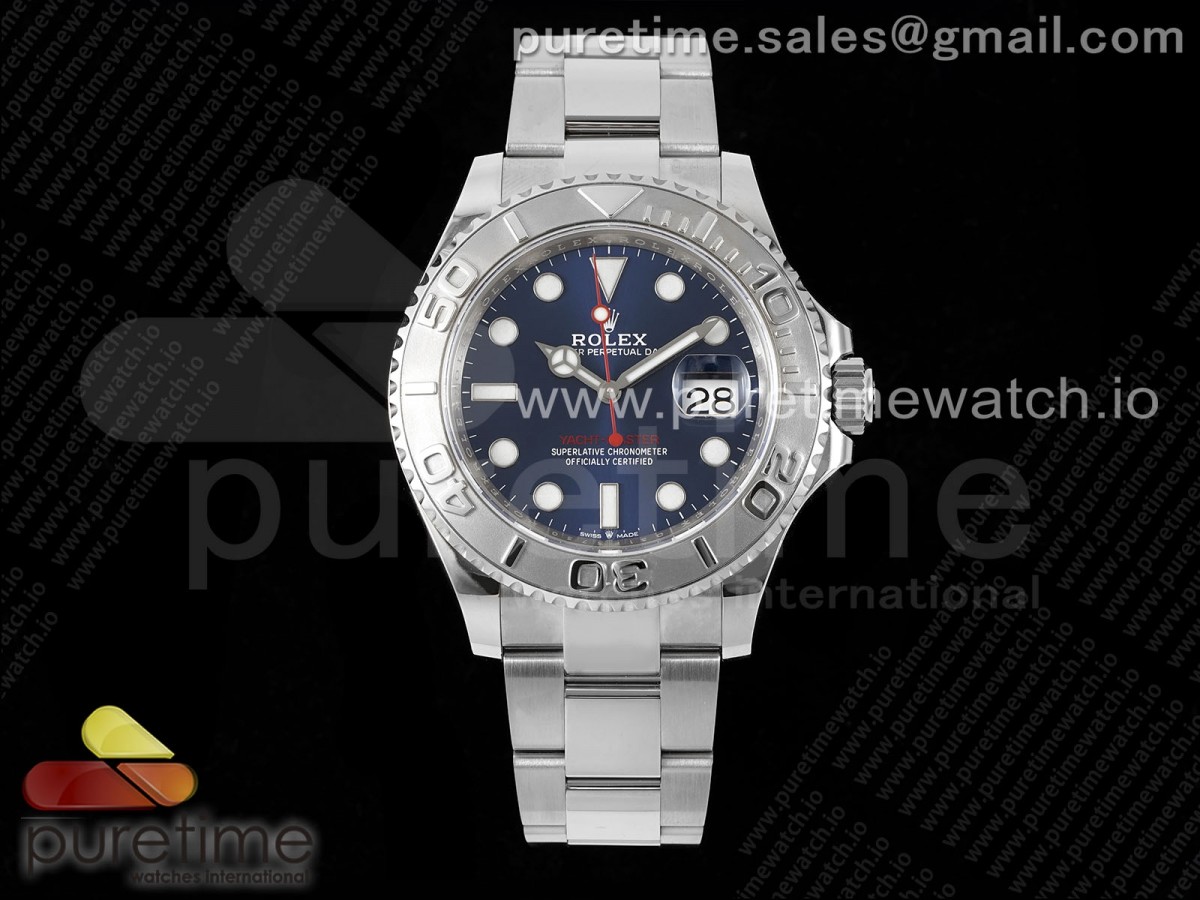 Yacht-Master 126622 904L Steel AR+F Blue Dial on SS Bracelet VR3235