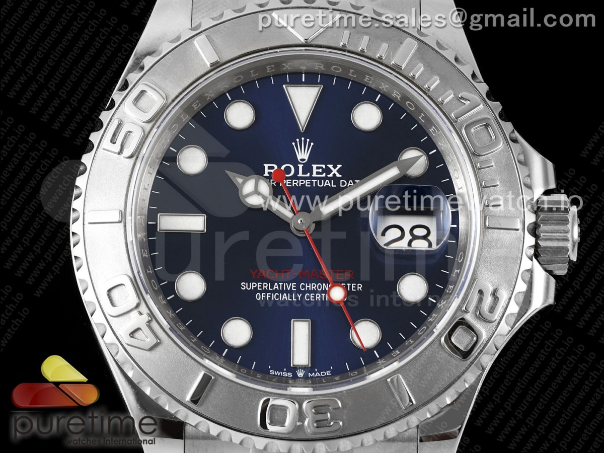 Yacht-Master 126622 904L Steel AR+F Blue Dial on SS Bracelet VR3235