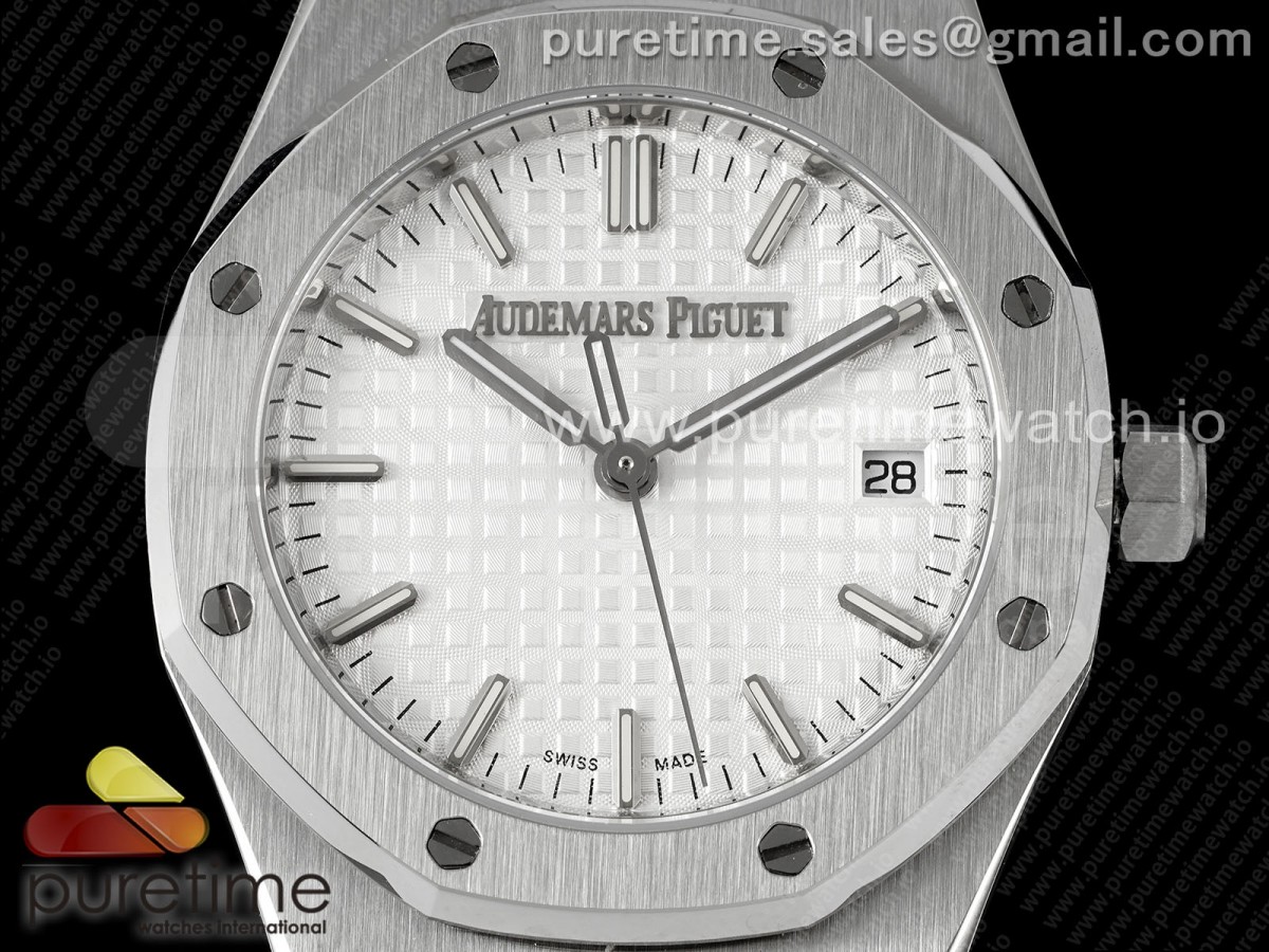 Royal Oak 34mm SS BF White Dial on SS Bracelet A5800
