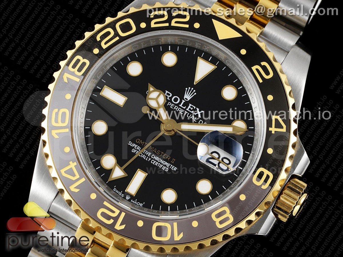 GMT Master II 126713 904L SS APF Black Dial on Jubilee Bracelet VR3285 CHS