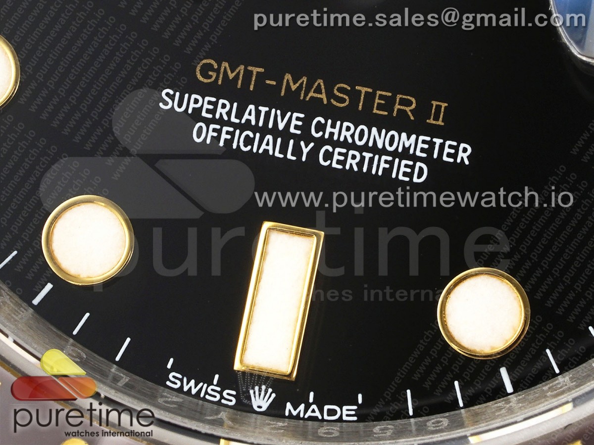 GMT Master II 126713 904L SS APF Black Dial on Jubilee Bracelet VR3285 CHS
