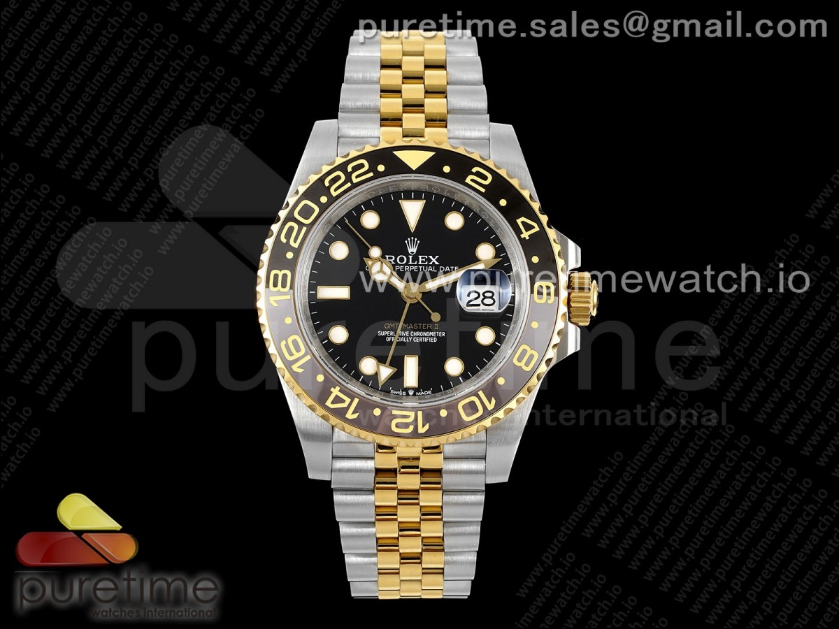 GMT Master II 126713 904L SS APF Black Dial on Jubilee Bracelet VR3285 CHS