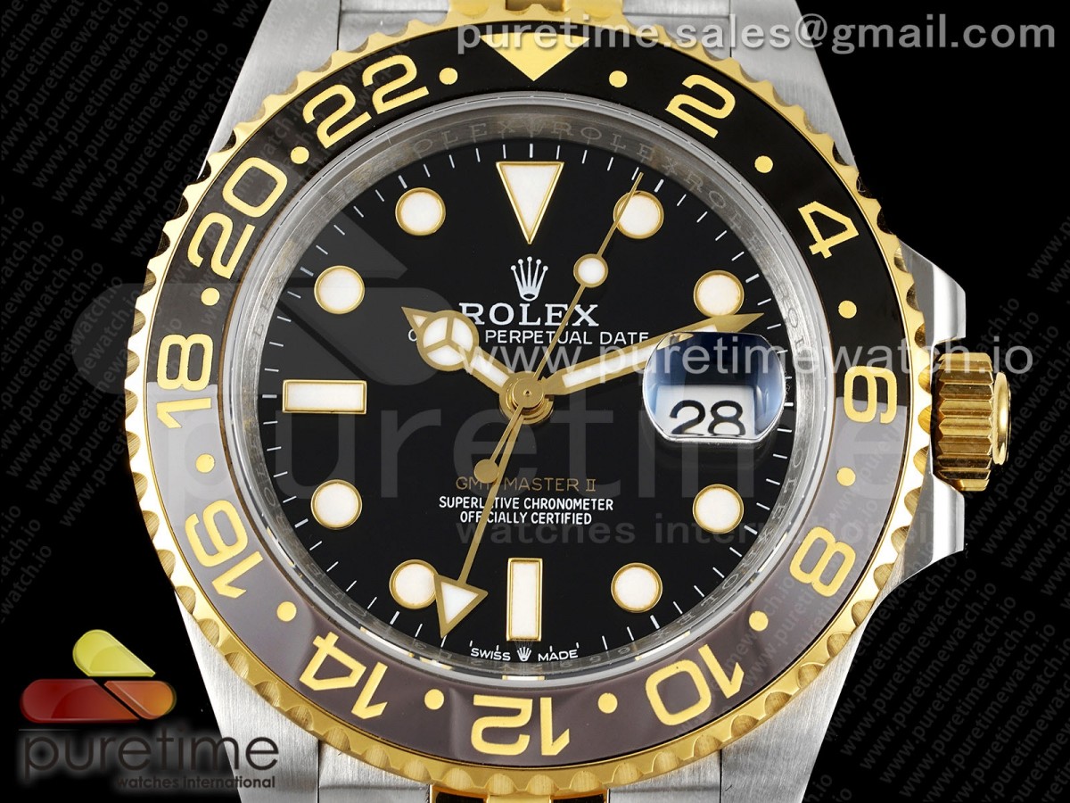 GMT Master II 126713 904L SS APF Black Dial on Jubilee Bracelet VR3285 CHS