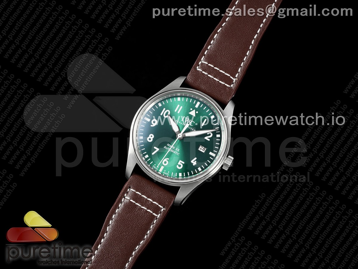 Pilot Mark XX BLSF Green Dial on Brown Leather Strap MIYOTA 9015