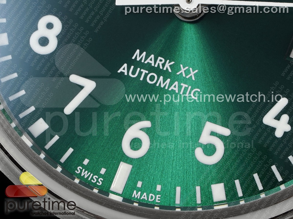Pilot Mark XX BLSF Green Dial on Brown Leather Strap MIYOTA 9015