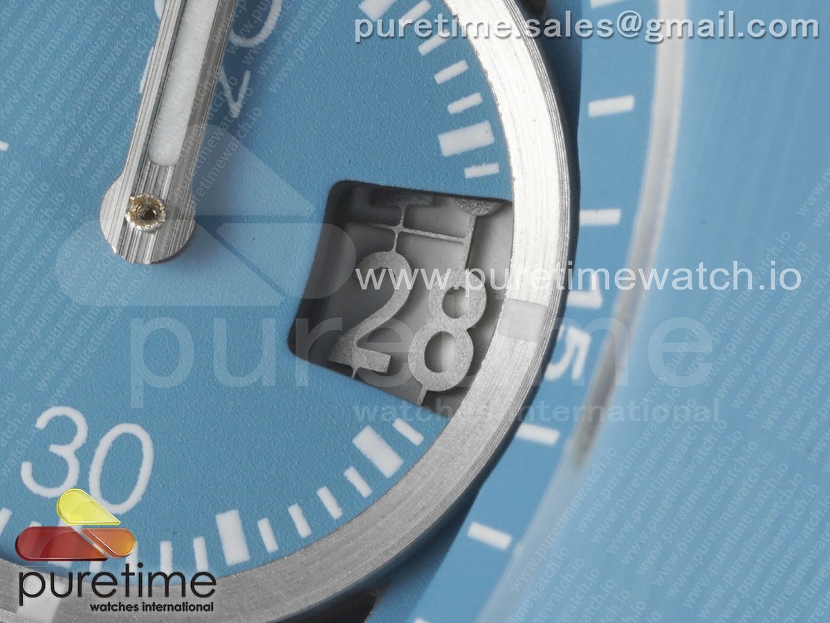 Big Bang Unico Sky Blue Ceramic BBF Skeleton Dial on Blue/White Rubber Strap A1280