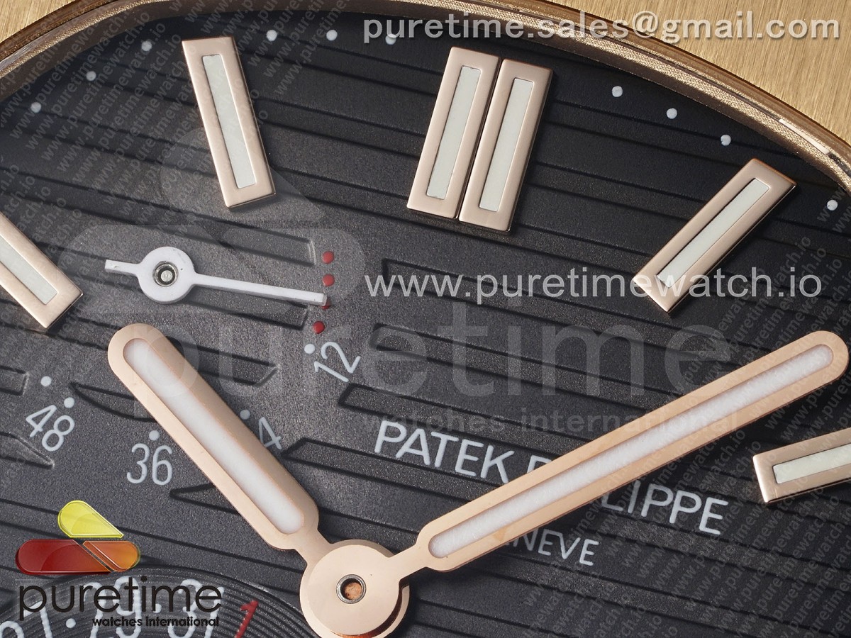 Nautilus 5712 RG PPF Brown Dial on RG Bracelet A240 V2