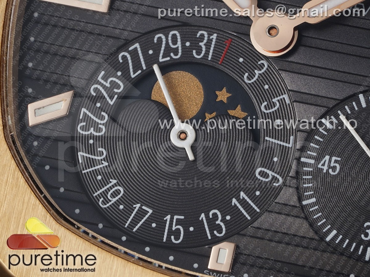 Nautilus 5712 RG PPF Brown Dial on RG Bracelet A240 V2