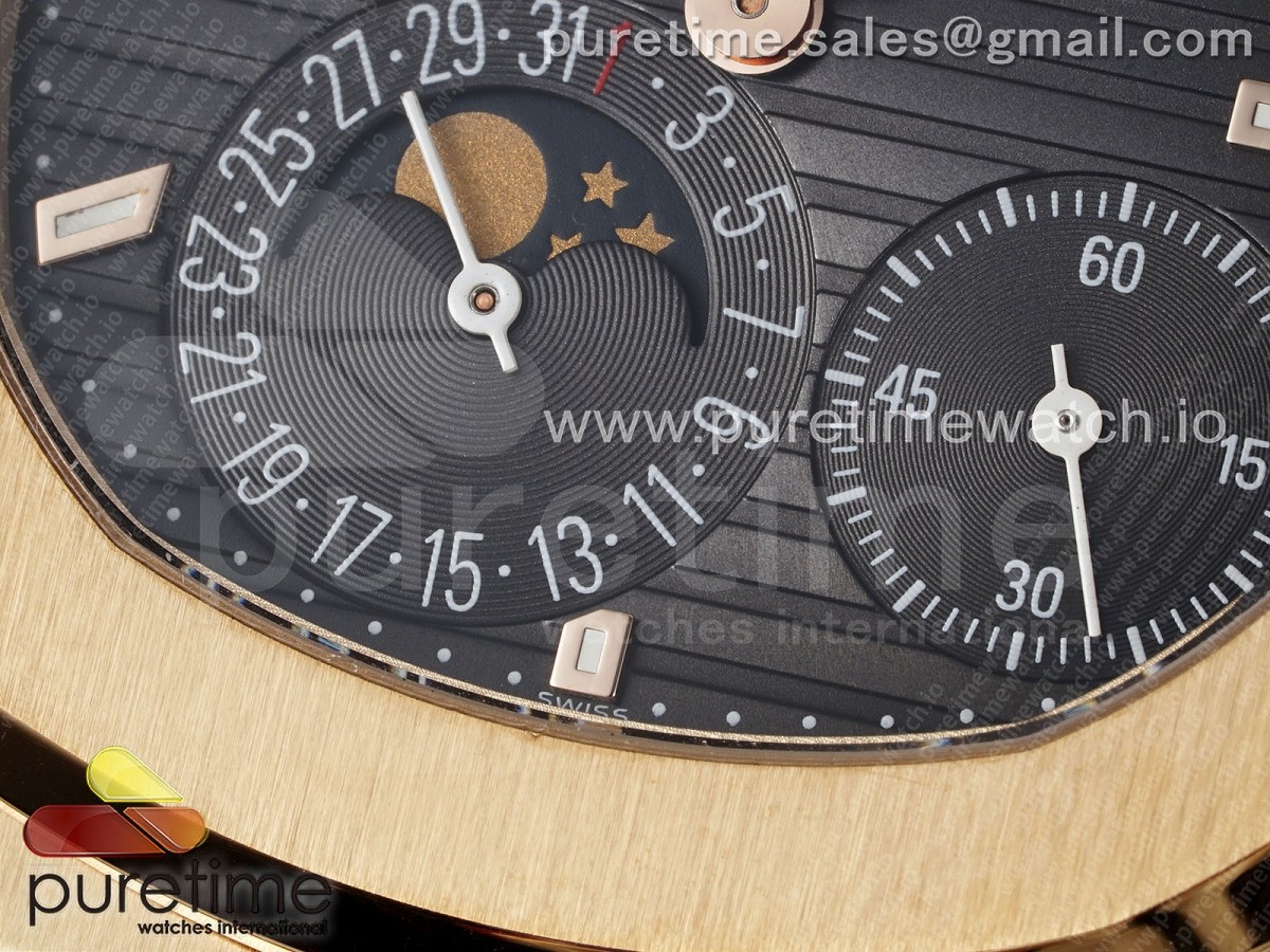 Nautilus 5712 RG PPF Brown Dial on RG Bracelet A240 V2