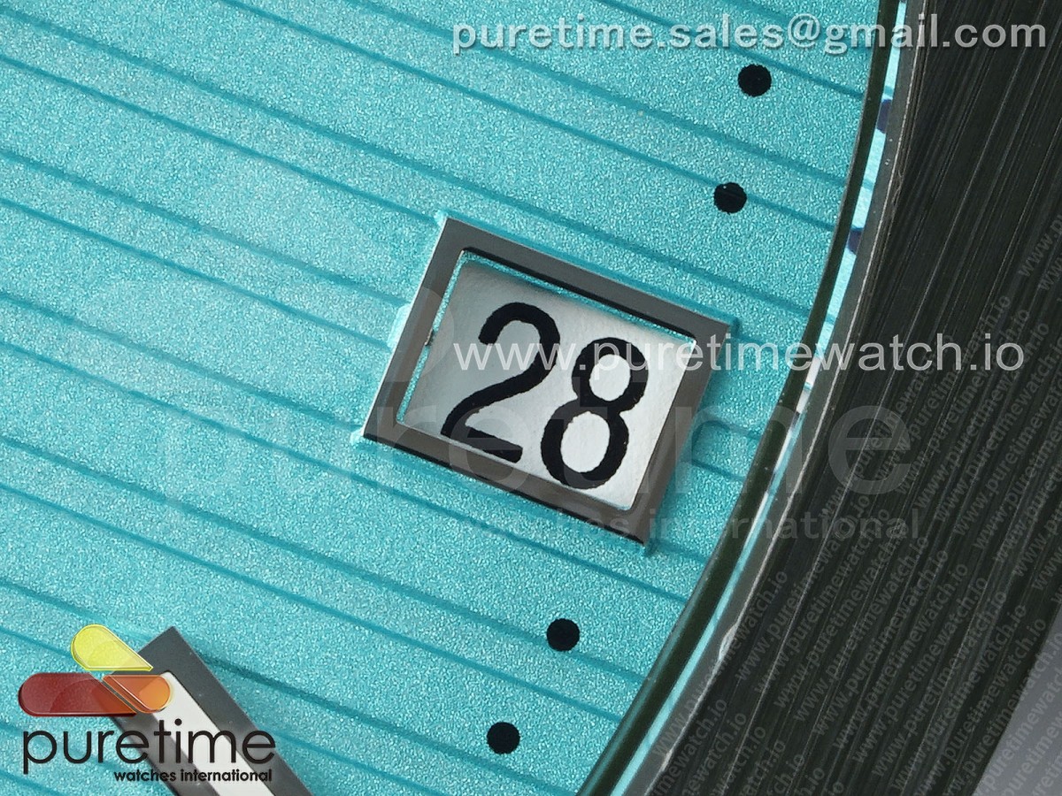 AET Nautilus 5711 Green Ceramic AMGF Tiffany Blue Dial on Green Rubber Strap MIYOTA 9015