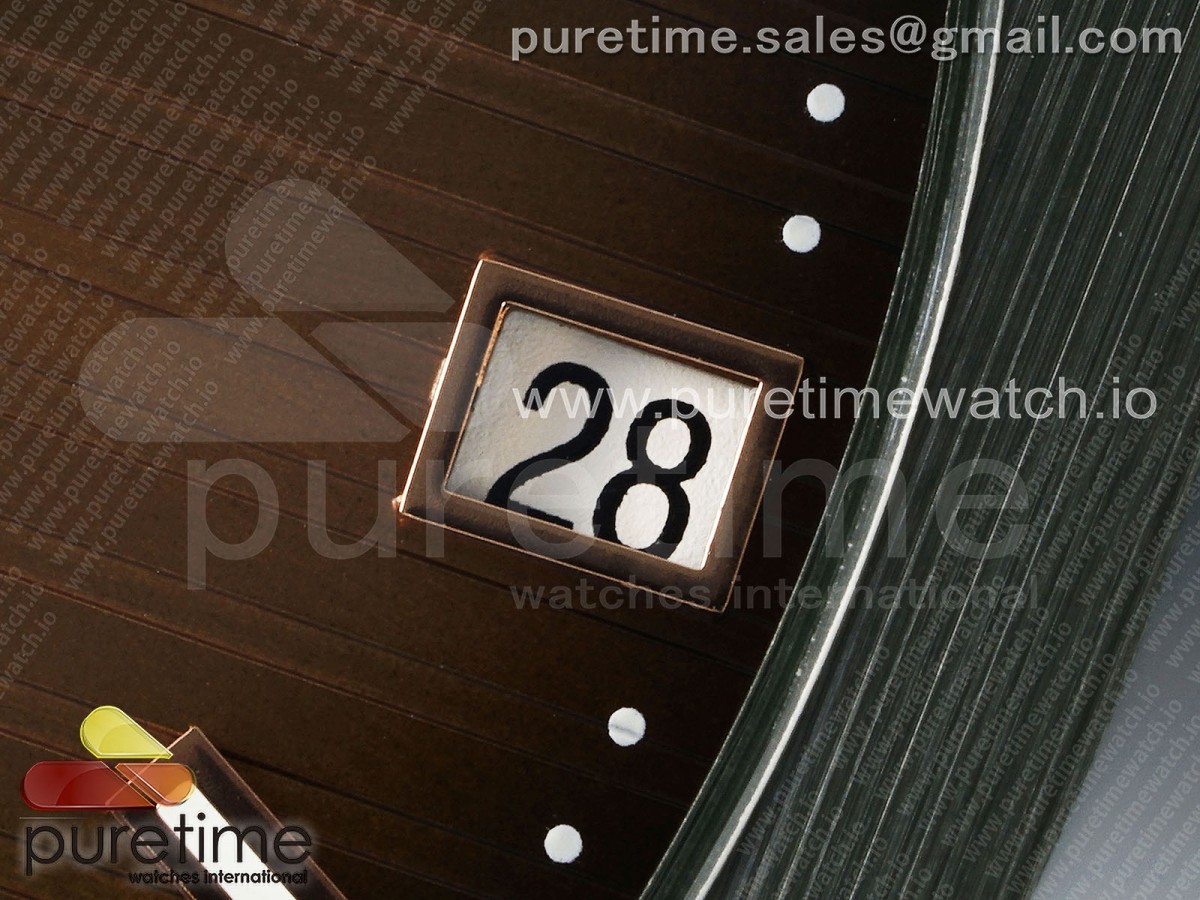 AET Nautilus 5711 Green Ceramic AMGF Brown Dial on Green Rubber Strap MIYOTA 9015