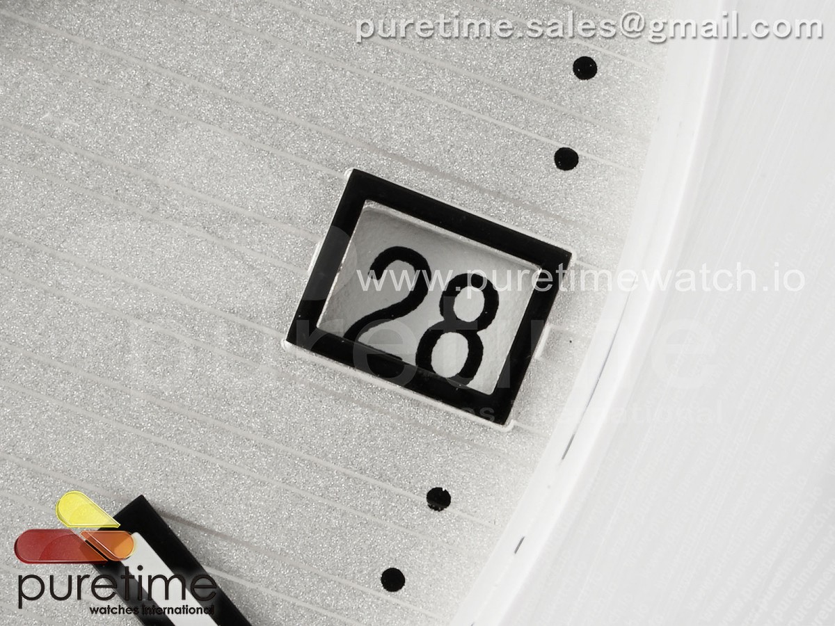 AET Nautilus 5711 White Ceramic AMGF White Dial on White Rubber Strap MIYOTA 9015