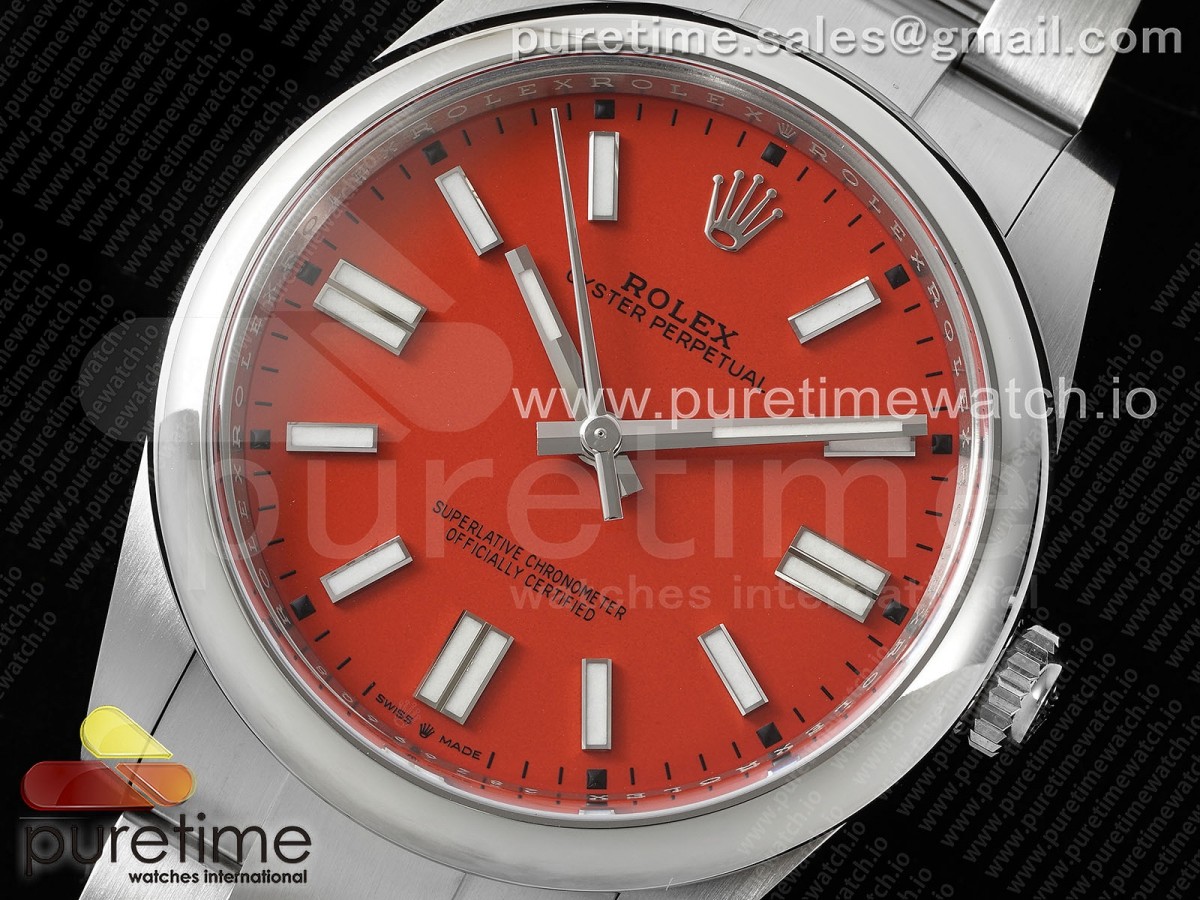 Oyster Perpetual 126000 36mm Clean 904L Steel Red Dial VR3230