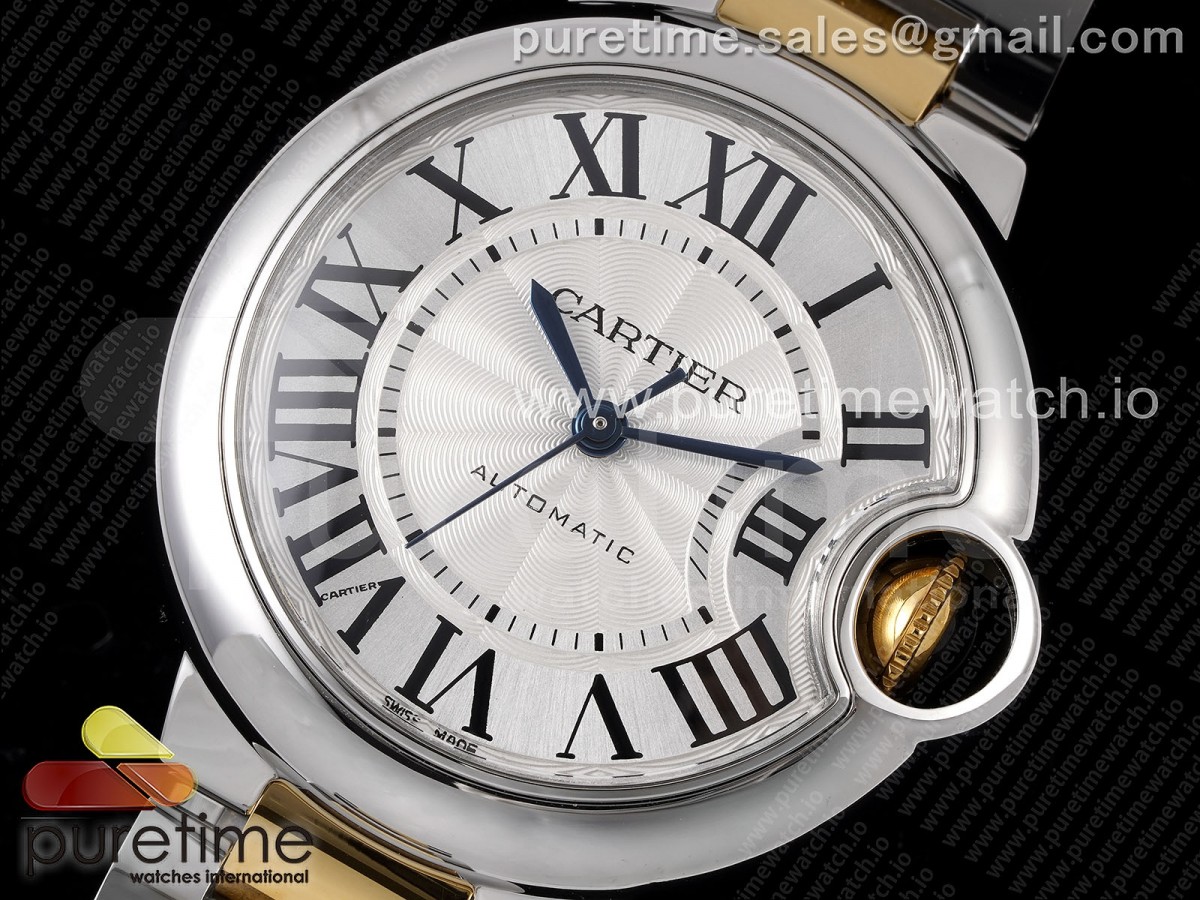 Ballon Bleu 33mm SS/YG AF Silver Dial on SS/YG Bracelet SEIKO NH05A