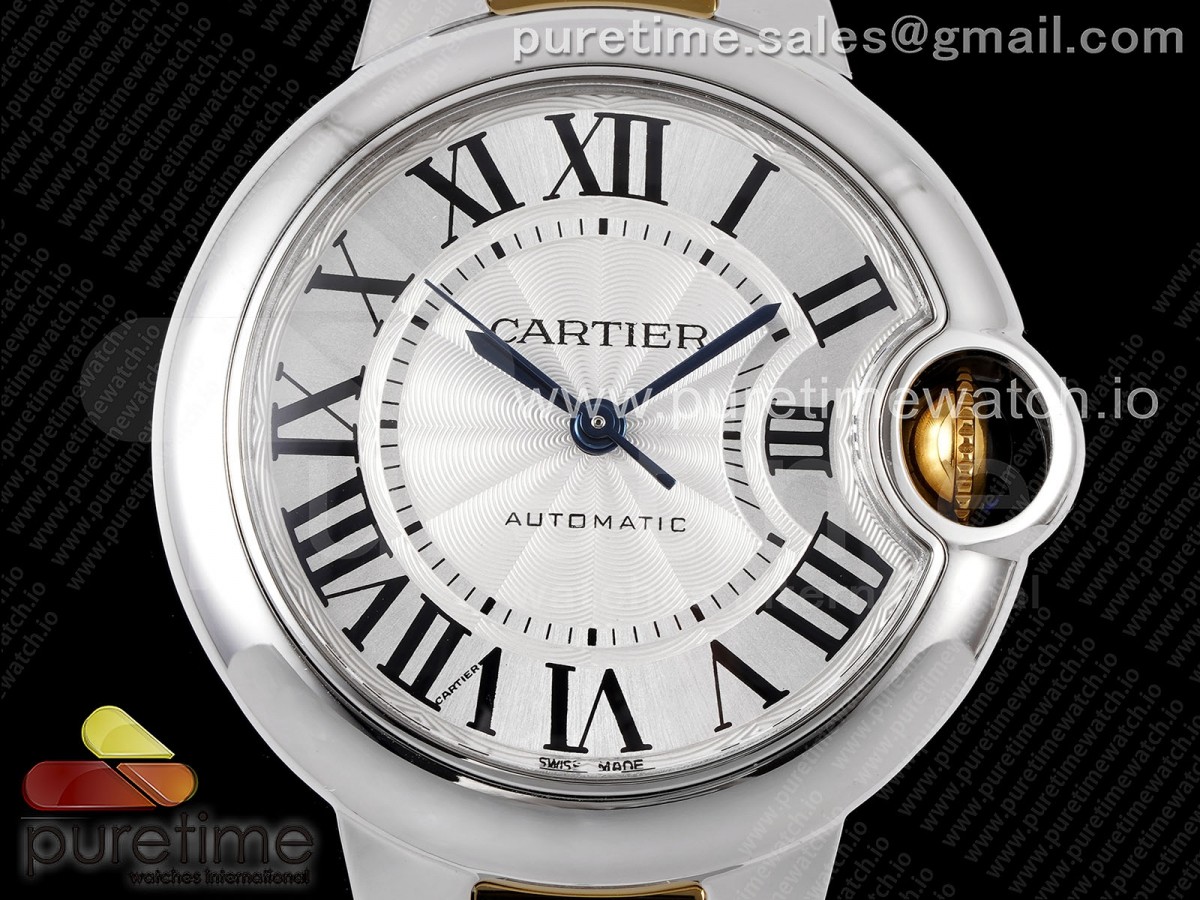 Ballon Bleu 33mm SS/YG AF Silver Dial on SS/YG Bracelet SEIKO NH05A
