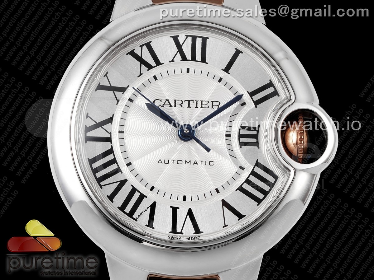 Ballon Bleu 33mm SS/RG AF Silver Dial on SS/RG Bracelet SEIKO NH05A