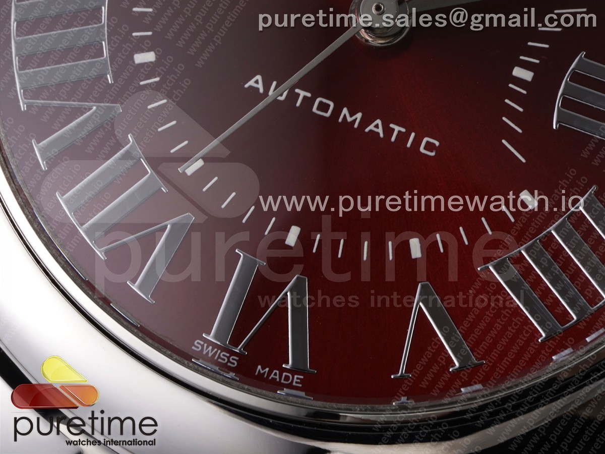 Ballon Bleu 33mm SS AF Red Dial on SS Bracelet SEIKO NH05A (Quick Release)