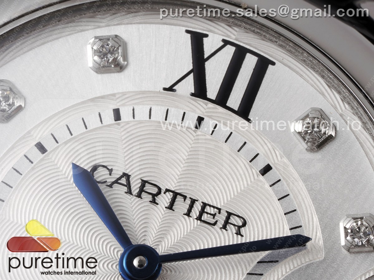 Ballon Bleu 33mm SS AF White Diamonds Dial on SS Bracelet SEIKO NH05A