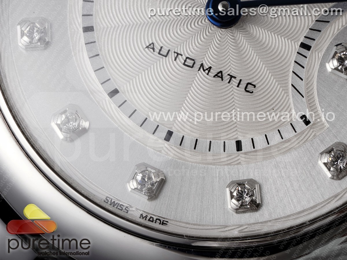 Ballon Bleu 33mm SS AF White Diamonds Dial on SS Bracelet SEIKO NH05A