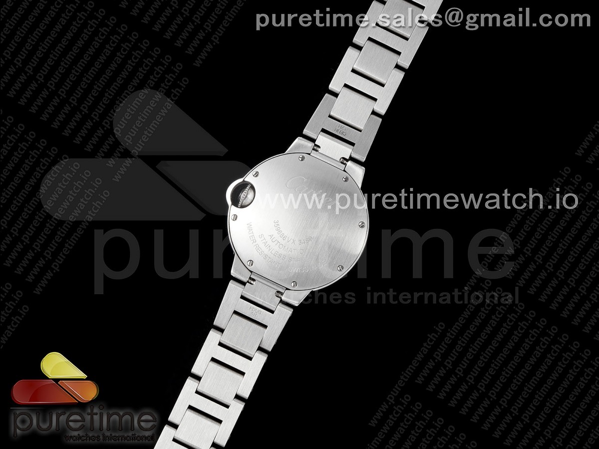 Ballon Bleu 33mm SS AF White Diamonds Dial on SS Bracelet SEIKO NH05A