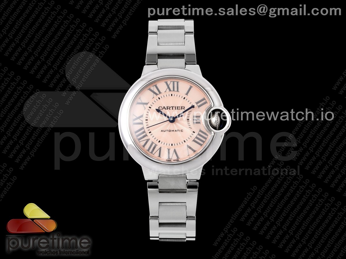 Ballon Bleu 33mm SS AF Pink Dial on SS Bracelet SEIKO NH05A