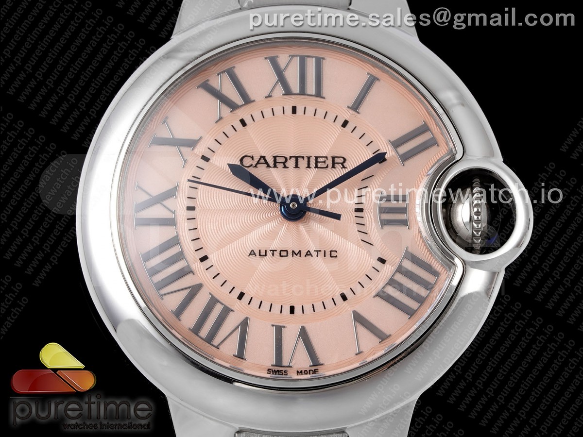 Ballon Bleu 33mm SS AF Pink Dial on SS Bracelet SEIKO NH05A