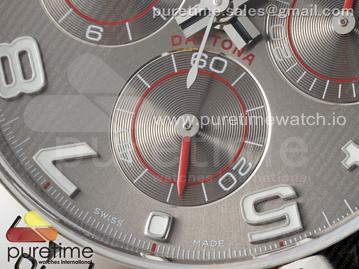 Daytona 116509 QF Gray Numeral Dial on SS Bracelet SH4130 V3 (Gain Weight)