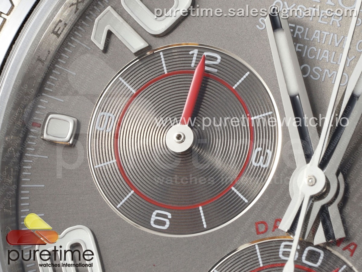 Daytona 116519 QF Gray Numeral Dial on Oysterflex Strap SH4130 V3 (Gain Weight)