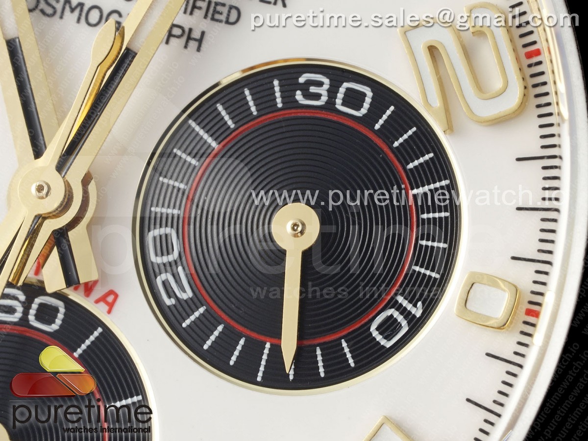 Daytona 116518 QF White/Black Numeral Dial on Oysterflex Strap SH4130 V3 (Gain Weight)