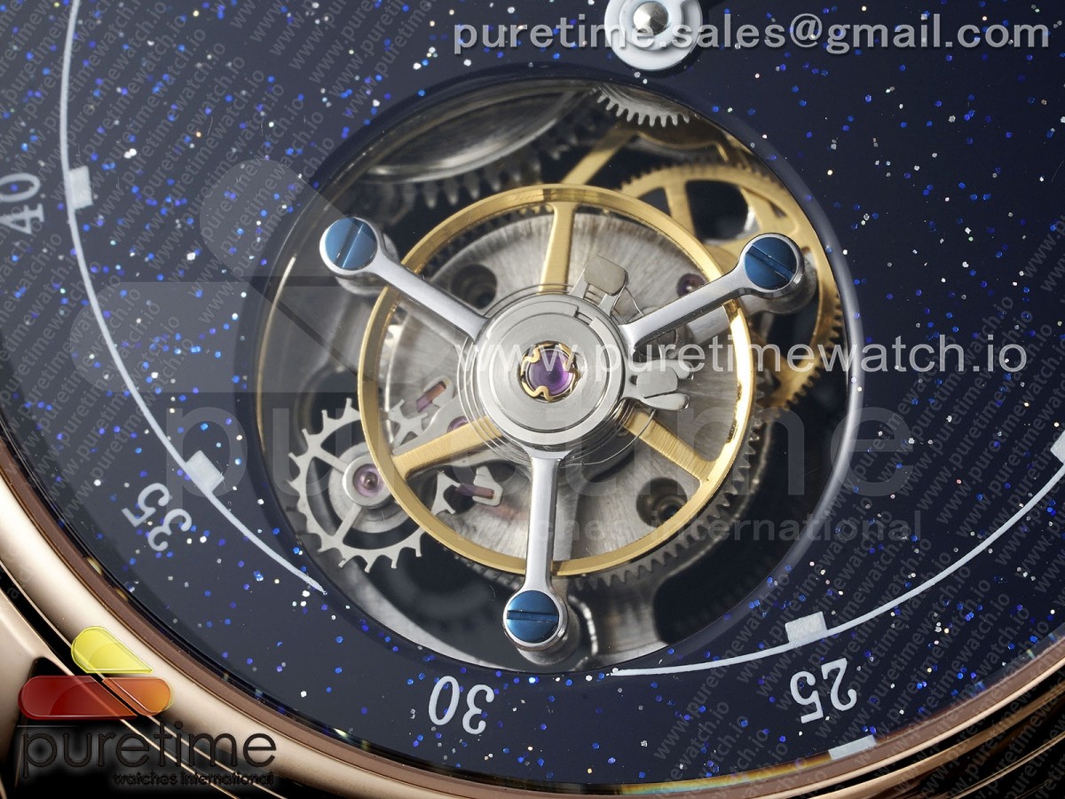 VC Tourbillon RG RMSF Edition Blue Dial on Blue Leather Strap