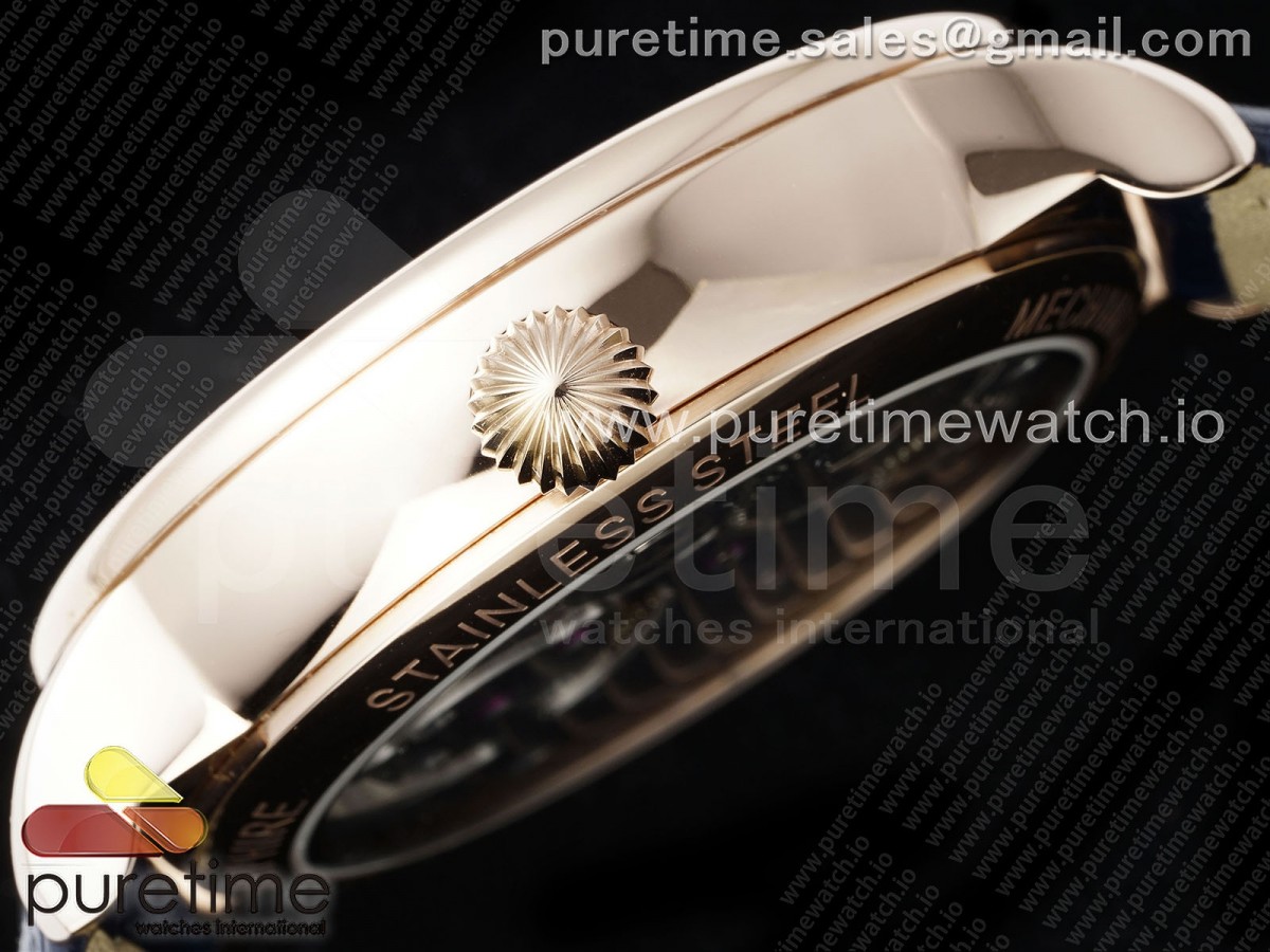 VC Tourbillon RG RMSF Edition Blue Dial on Blue Leather Strap
